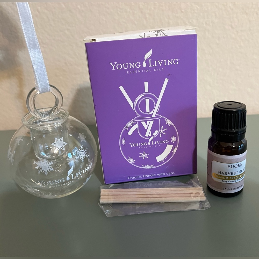Young Living Essential Oils Glass Diffuser Christmas Ornament